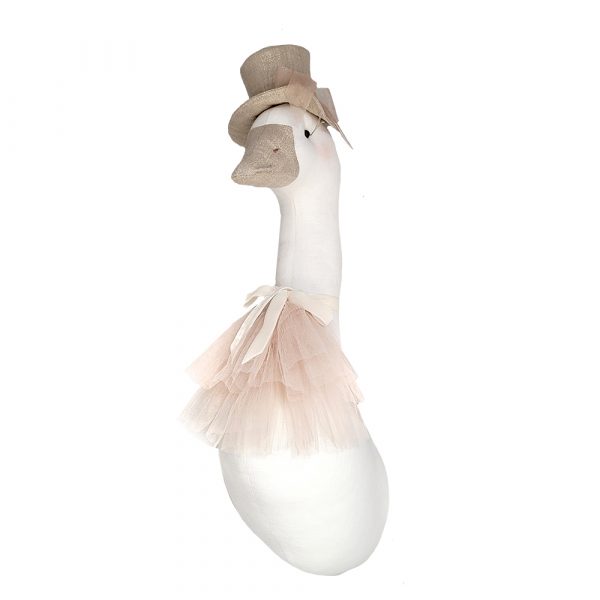 Loveme-Decoration-Goose cream with golden hat