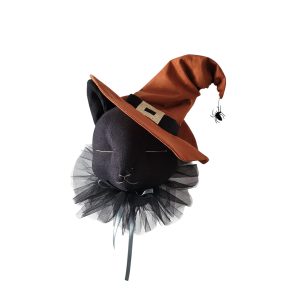 Halloween kot w miedzianym kapeluszu